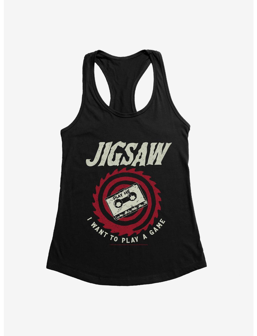 Saw Jigsaw Womens Tank Top, BLACK, hi-res