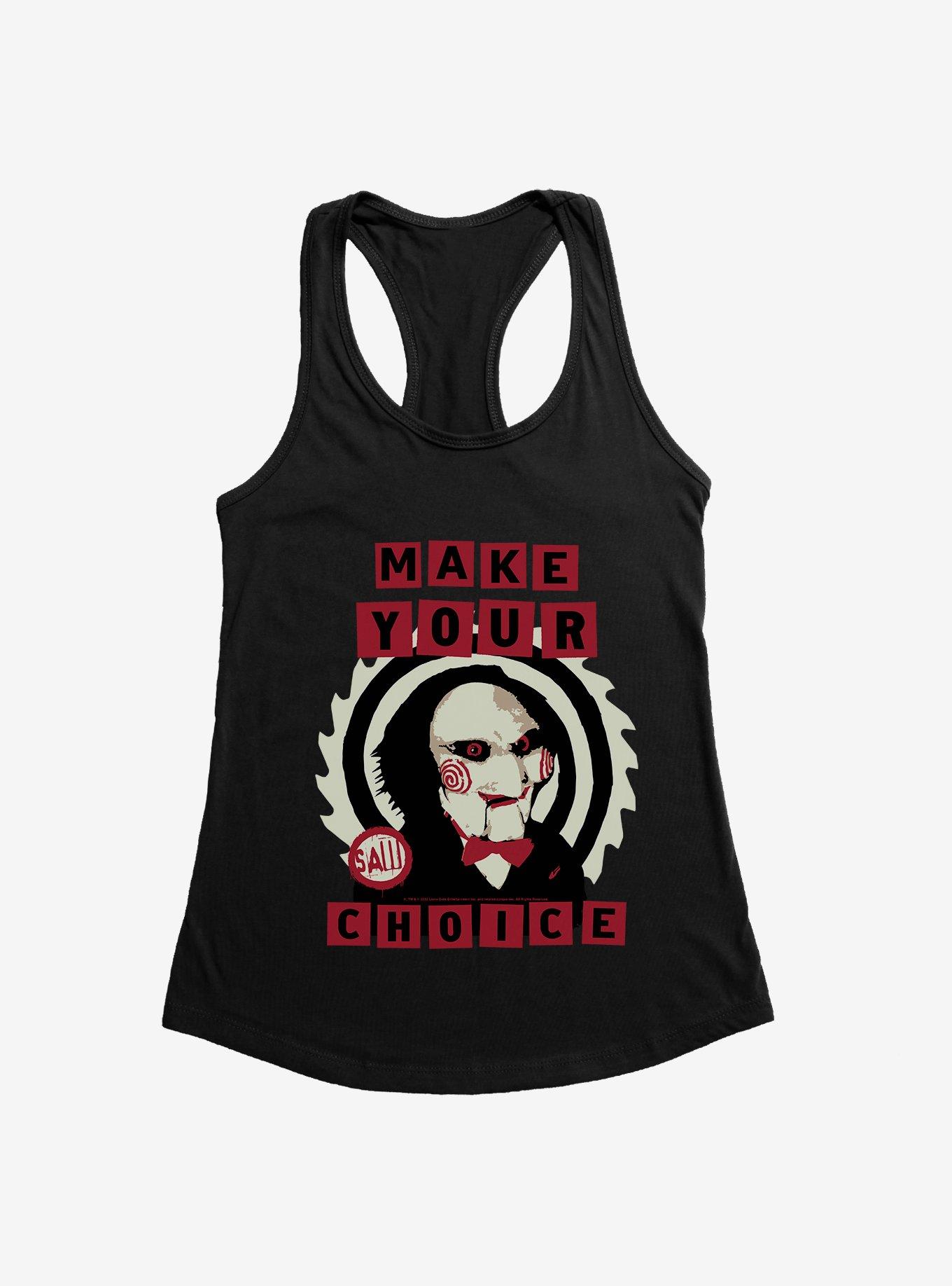 Saw Make Your Choice Womens Tank Top, , hi-res