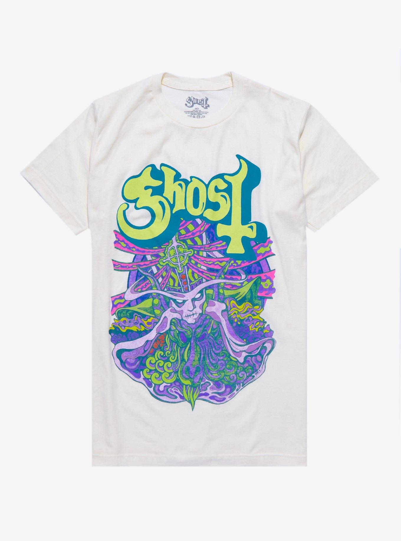 Ghost Pastel Papa Emeritus Boyfriend Fit Girls TShirt Hot Topic
