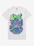 Ghost Pastel Papa Emeritus Boyfriend Fit Girls T-Shirt, CREAM, hi-res