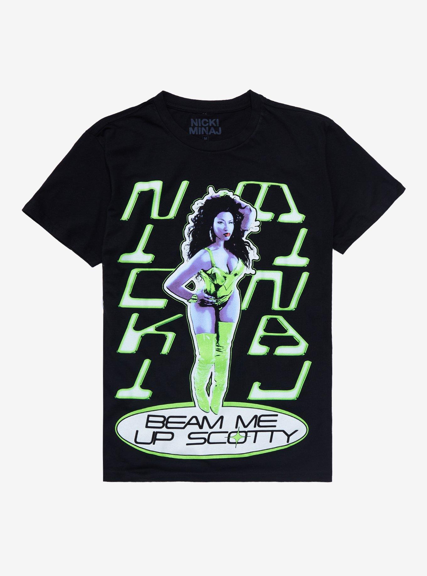 Nicki Minaj Beam Me Up Portrait T-Shirt, BLACK, hi-res
