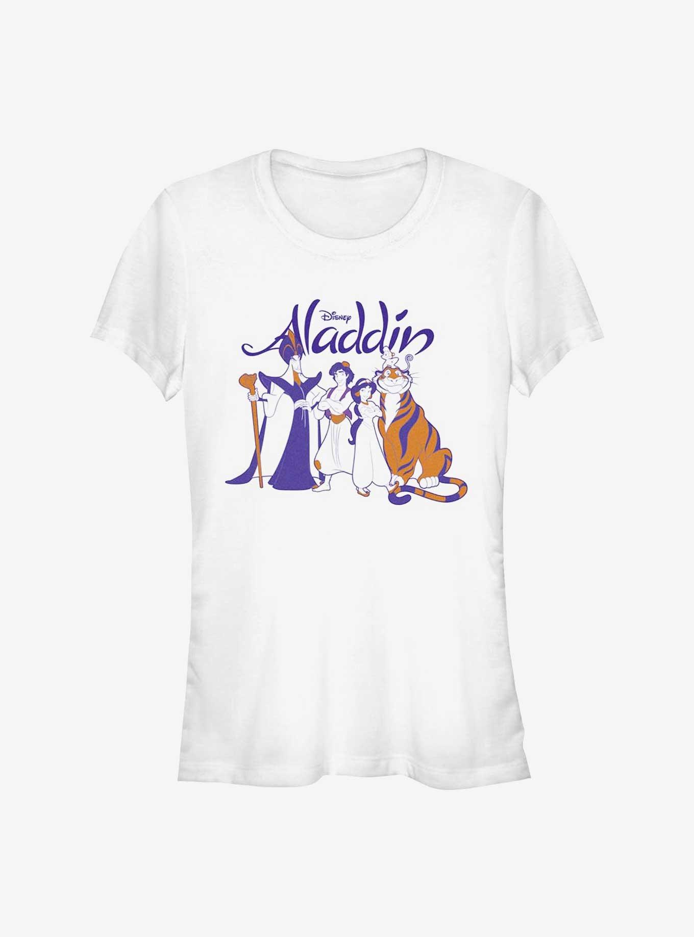 Disney Aladdin Group Shot Girls T-Shirt, , hi-res