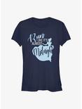 Disney Cinderella Run Like It's Midnight Girls T-Shirt, NAVY, hi-res