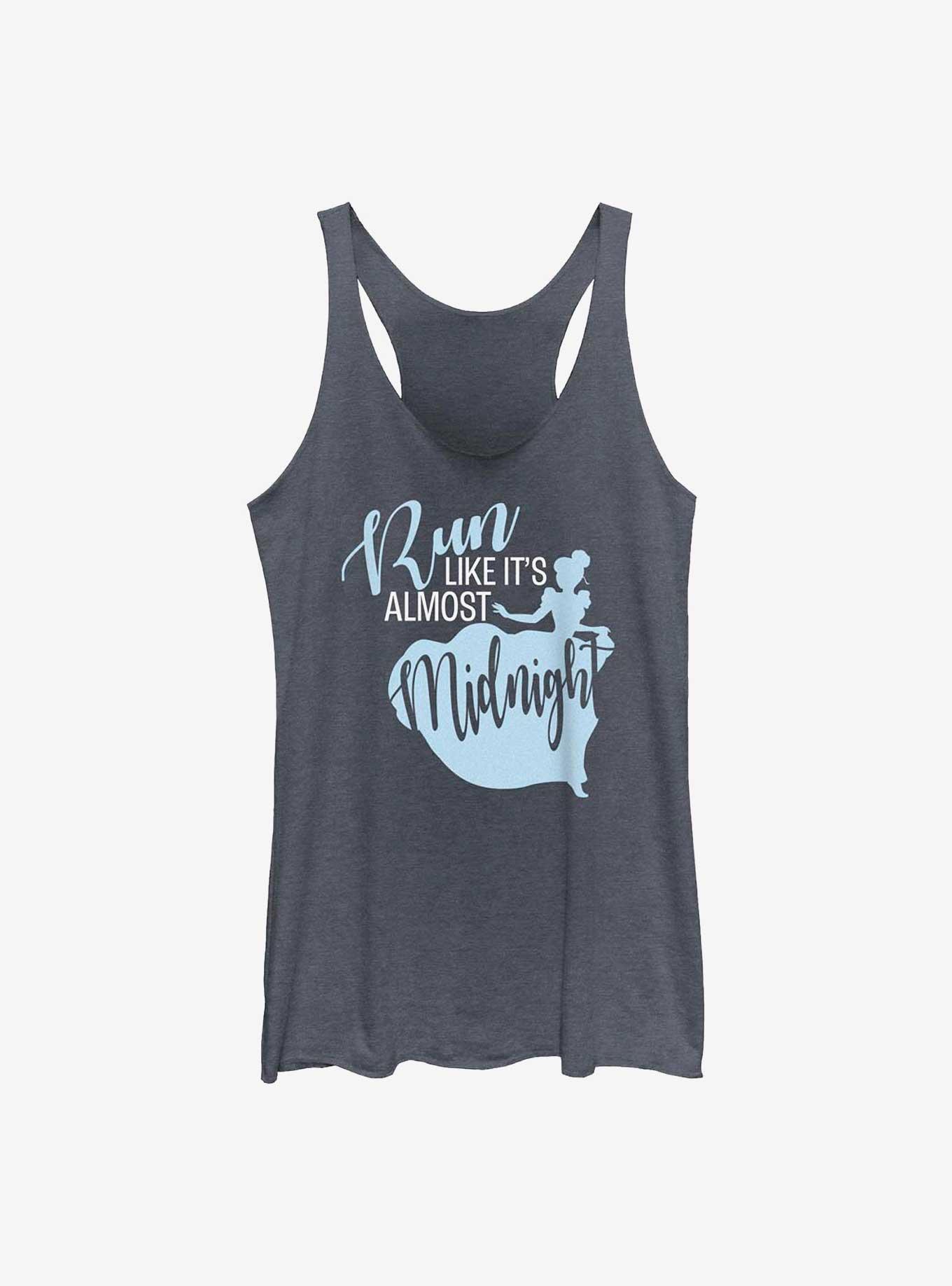 Disney Cinderella Run Like It's Midnight Girls Tank, NAVY HTR, hi-res