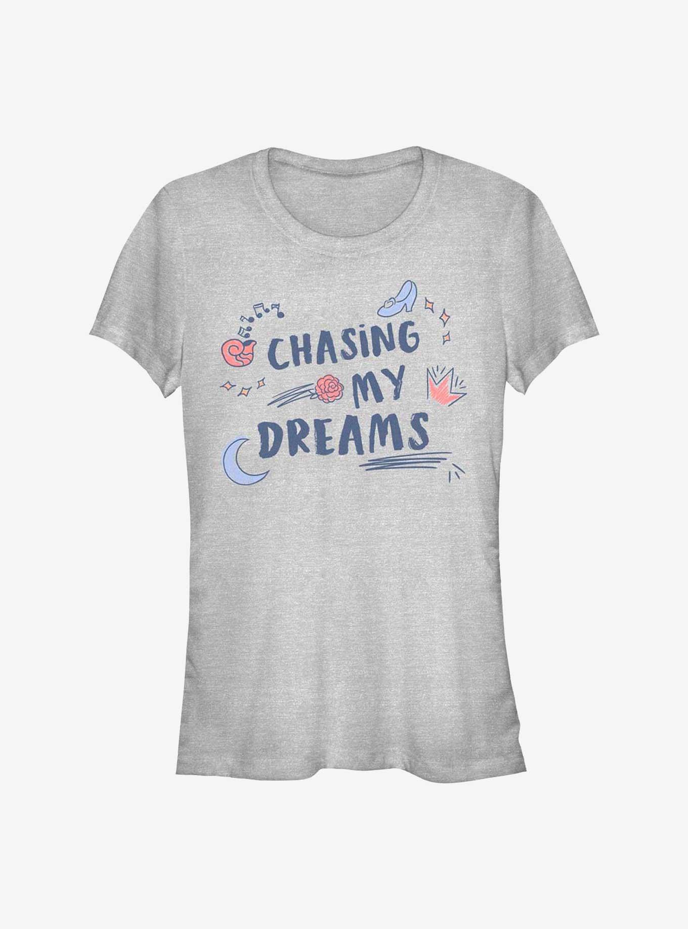Disney Princesses Chasing My Dreams Girls T-Shirt, ATH HTR, hi-res