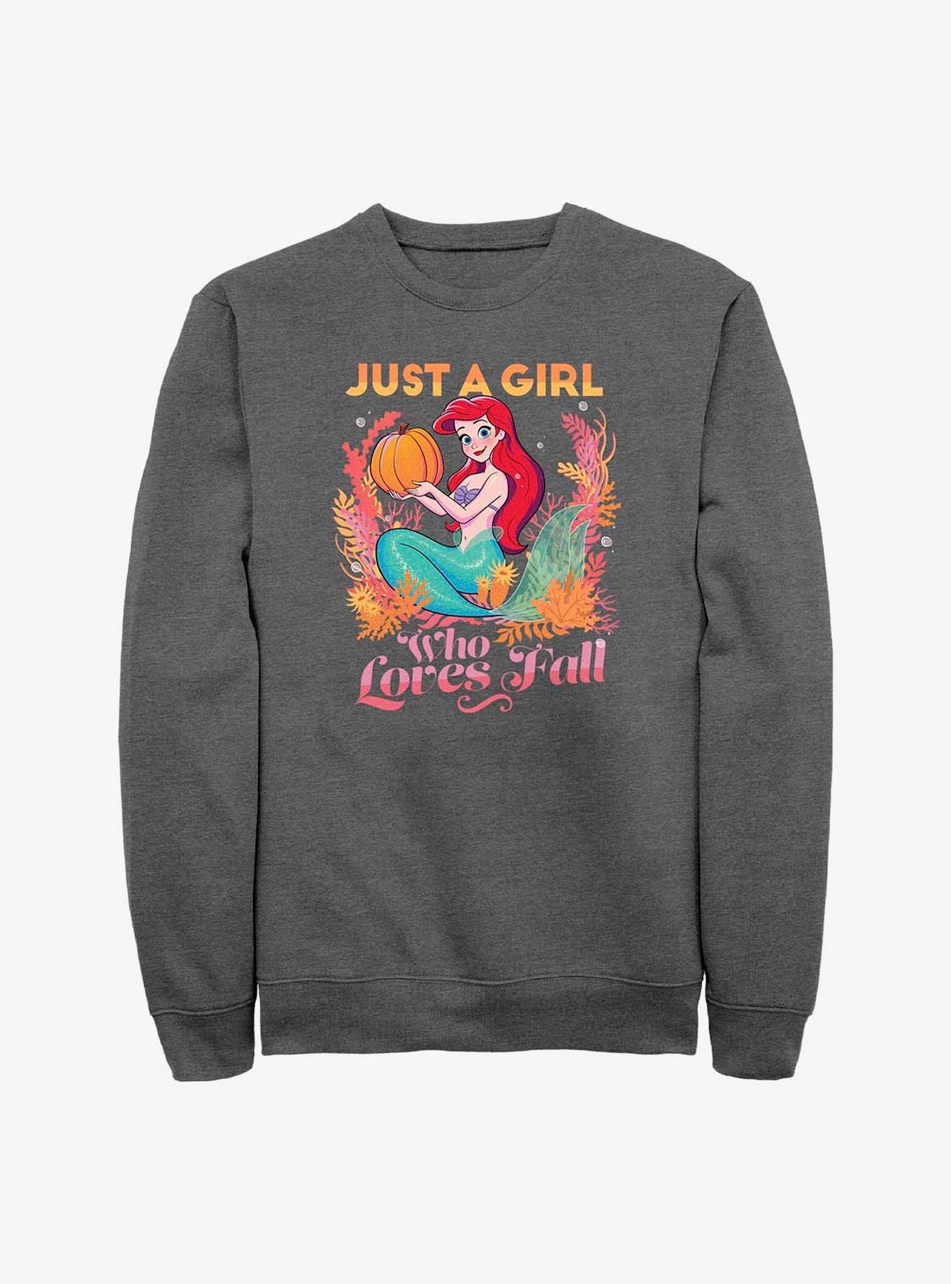 Disney The Little Mermaid Pumpkin Ariel Sweatshirt, , hi-res