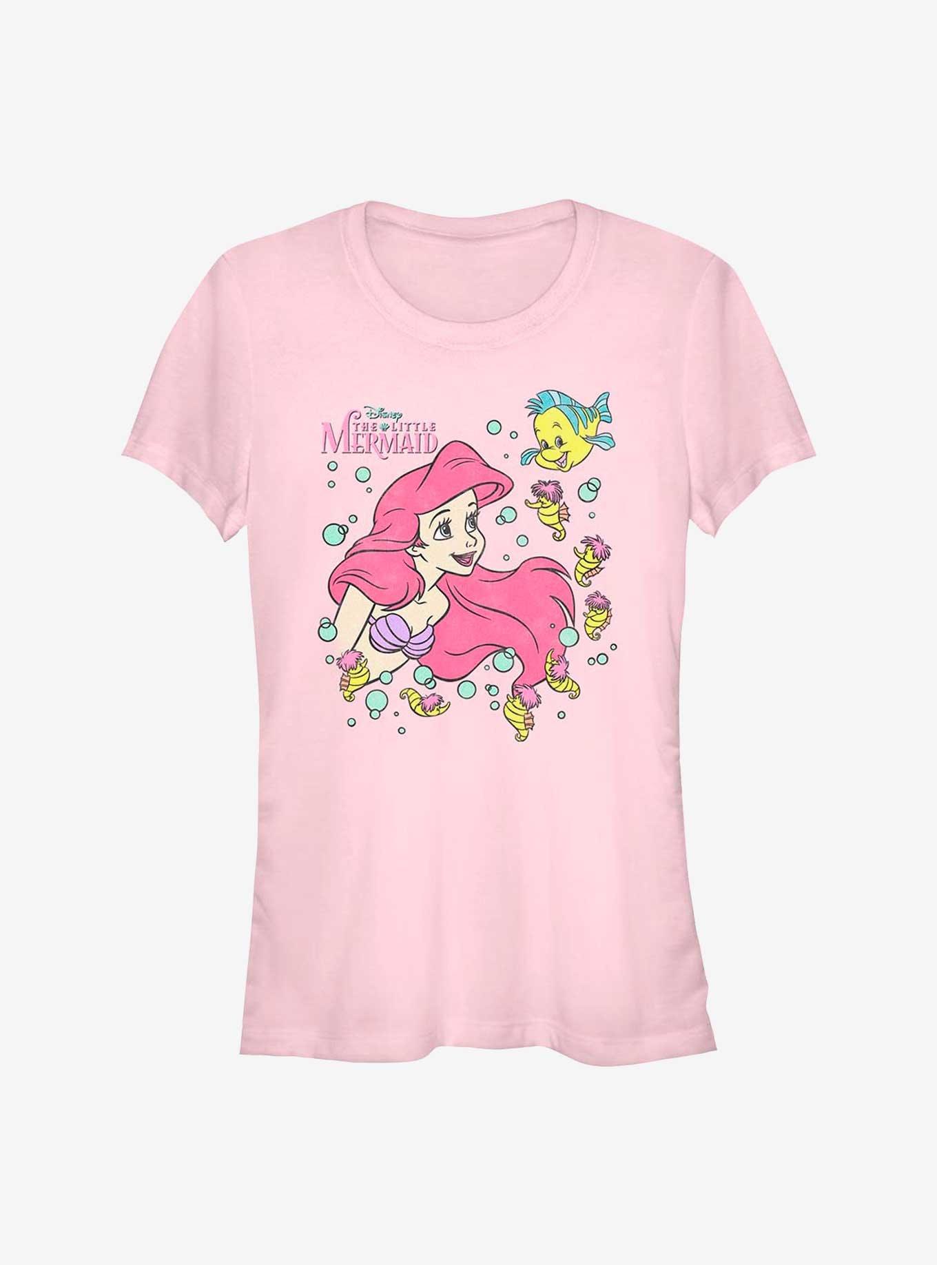 Disney The Little Mermaid Ariel, Flounder And Friends Girls T-Shirt, , hi-res