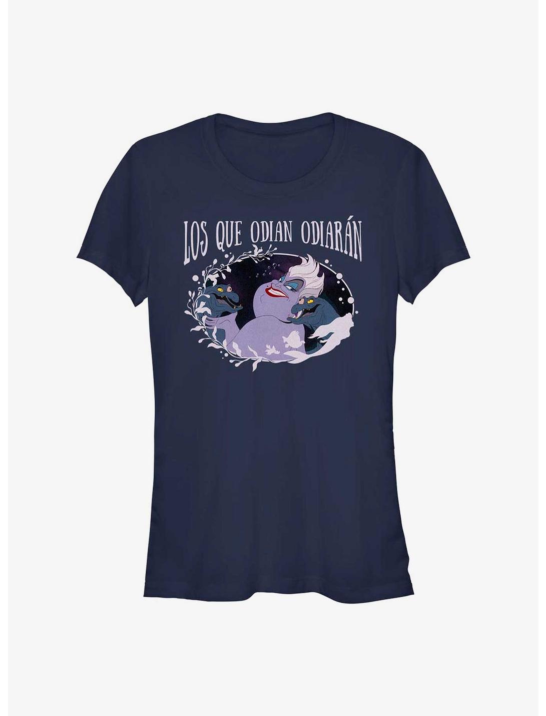 Disney The Little Mermaid Spanish Ursula Haters Gonna Hate Girls T-Shirt, NAVY, hi-res