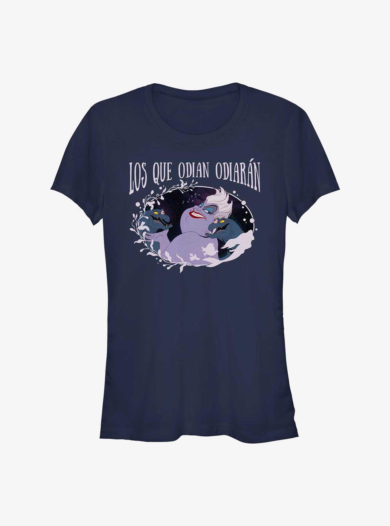 Disney The Little Mermaid Spanish Ursula Haters Gonna Hate Girls T-Shirt, NAVY, hi-res