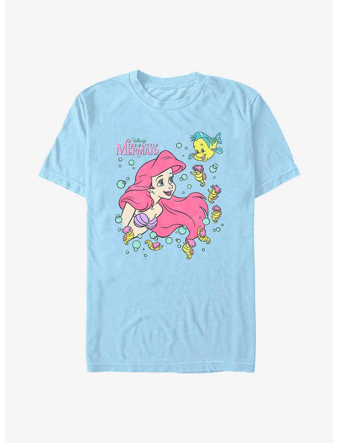 Disney The Little Mermaid Ariel, Flounder And Friends T-Shirt, LT BLUE, hi-res