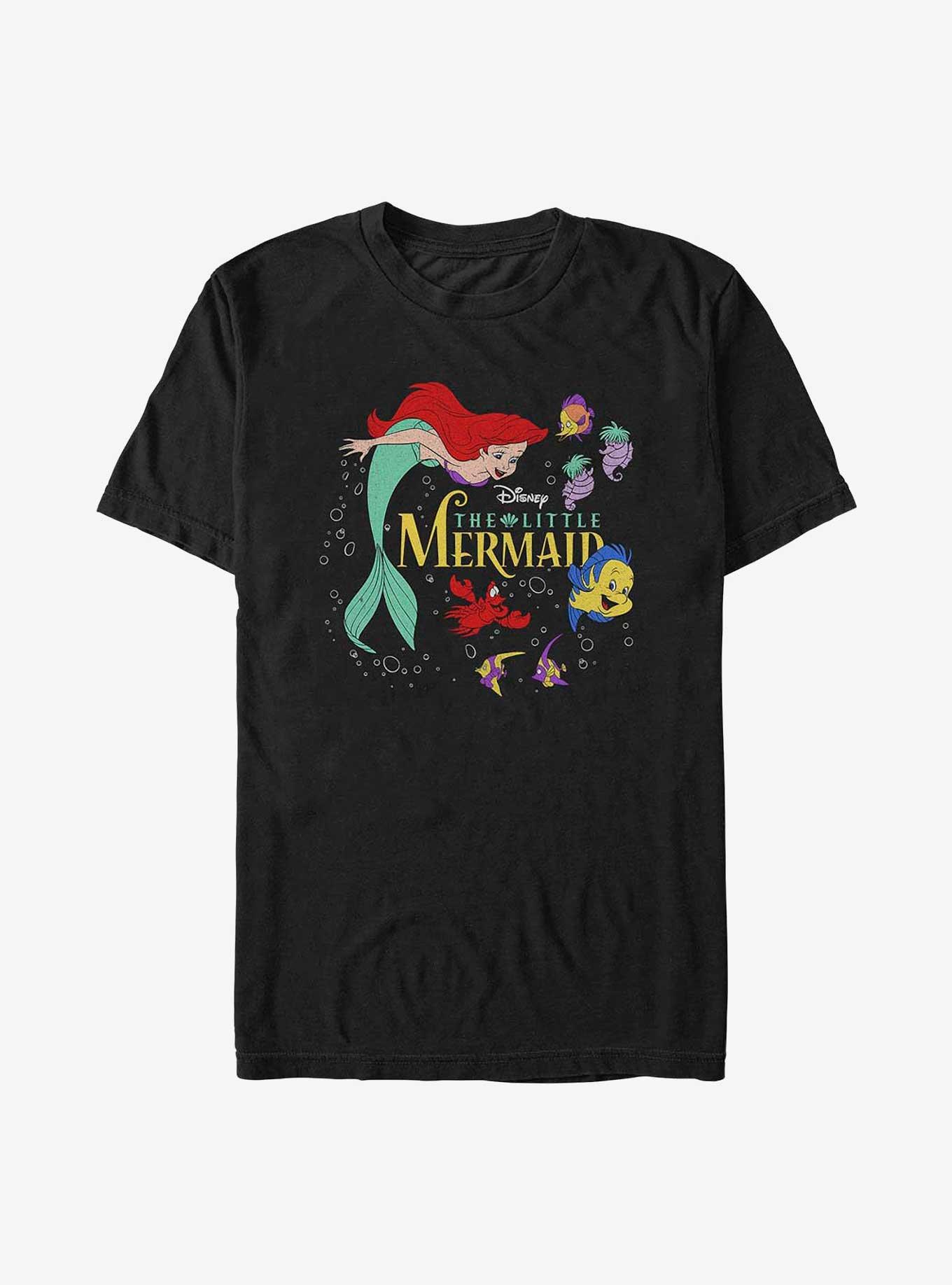 Disney The Little Mermaid Poster T-Shirt, BLACK, hi-res