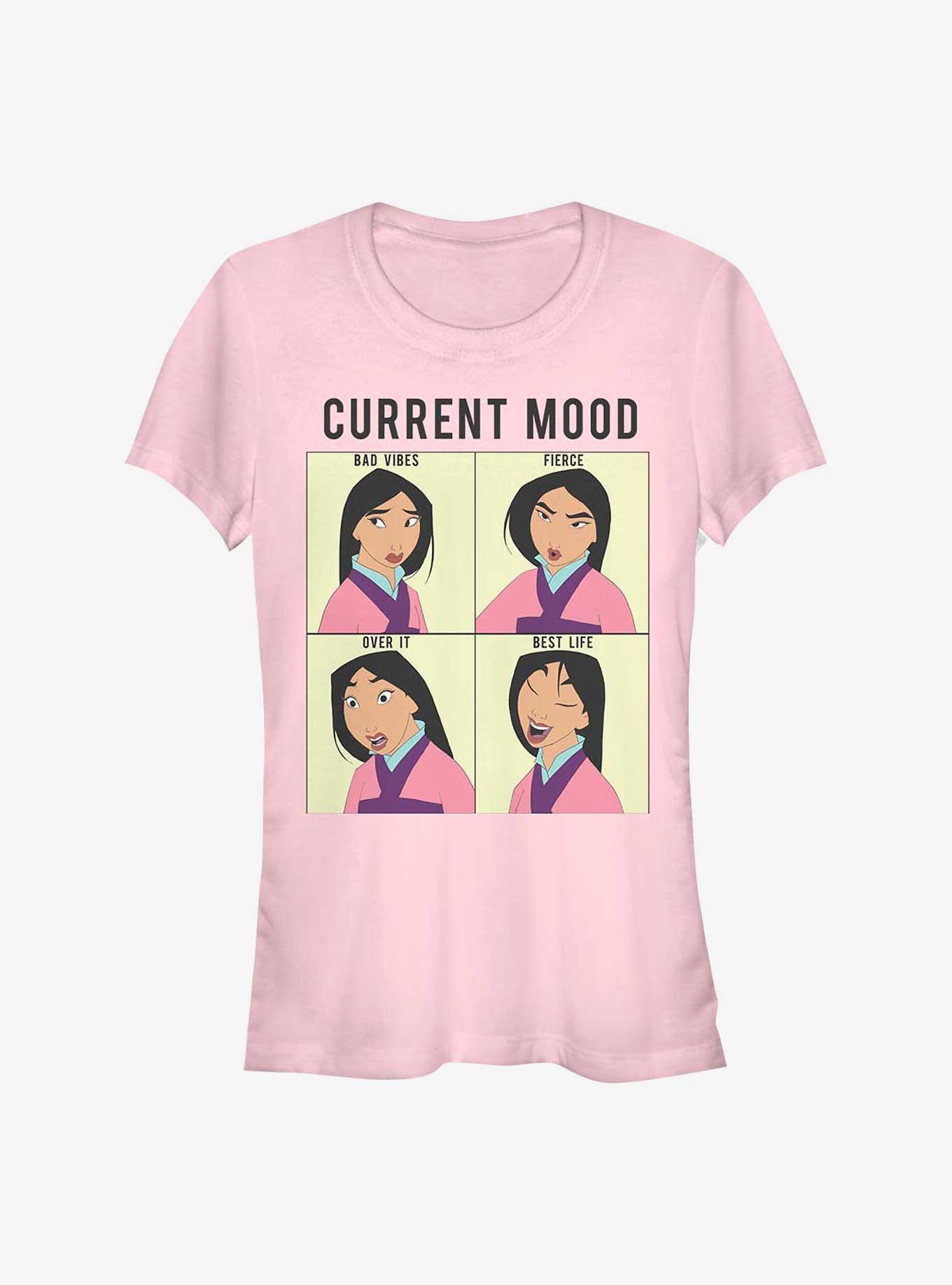 Disney Mulan Current Mood Girls T-Shirt - PINK | Hot Topic