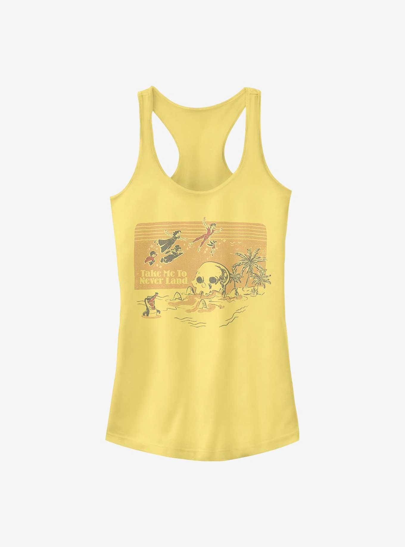 Disney Peter Pan Fly To Skull Island Girls Tank, BANANA, hi-res