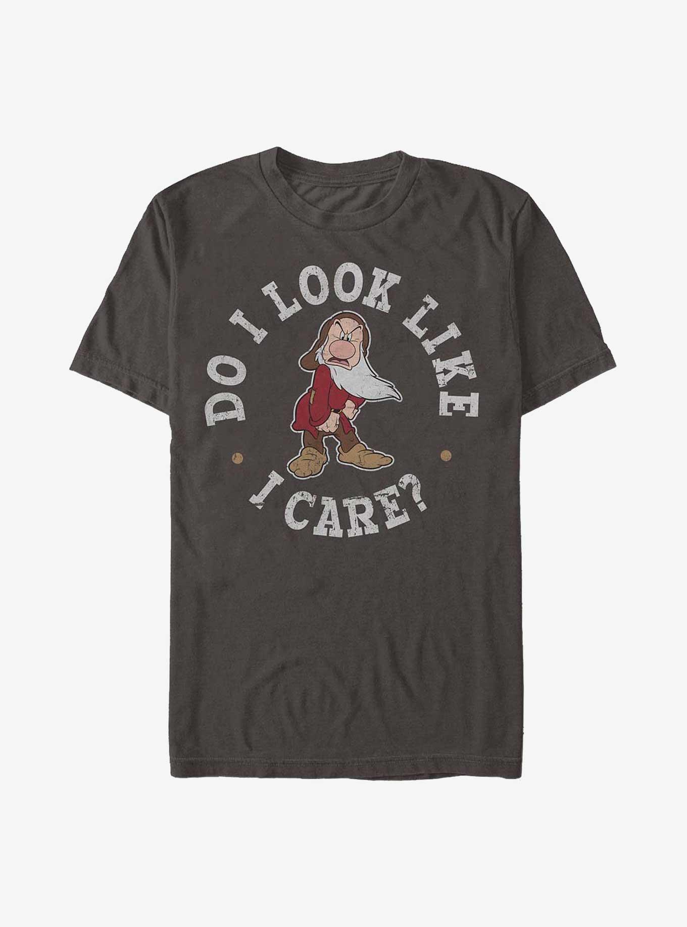 Disney Snow White and the Seven Dwarfs Grumpy Do I Care T-Shirt, , hi-res