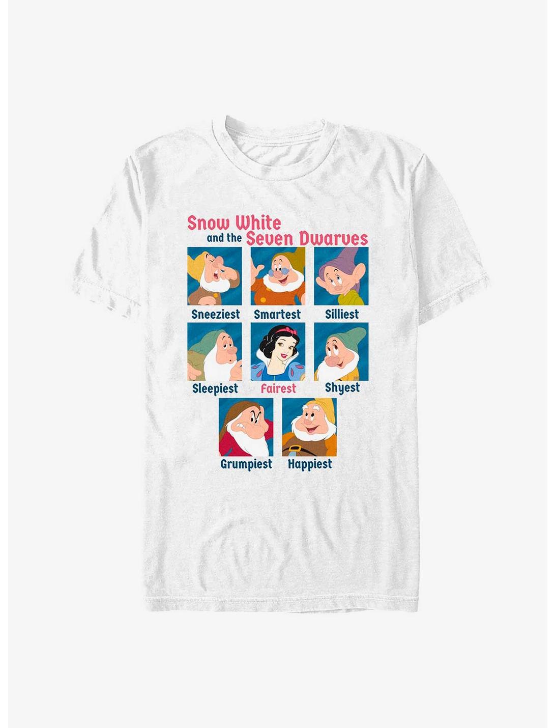 Disney Snow White and the Seven Dwarfs Yearbook T-Shirt, WHITE, hi-res