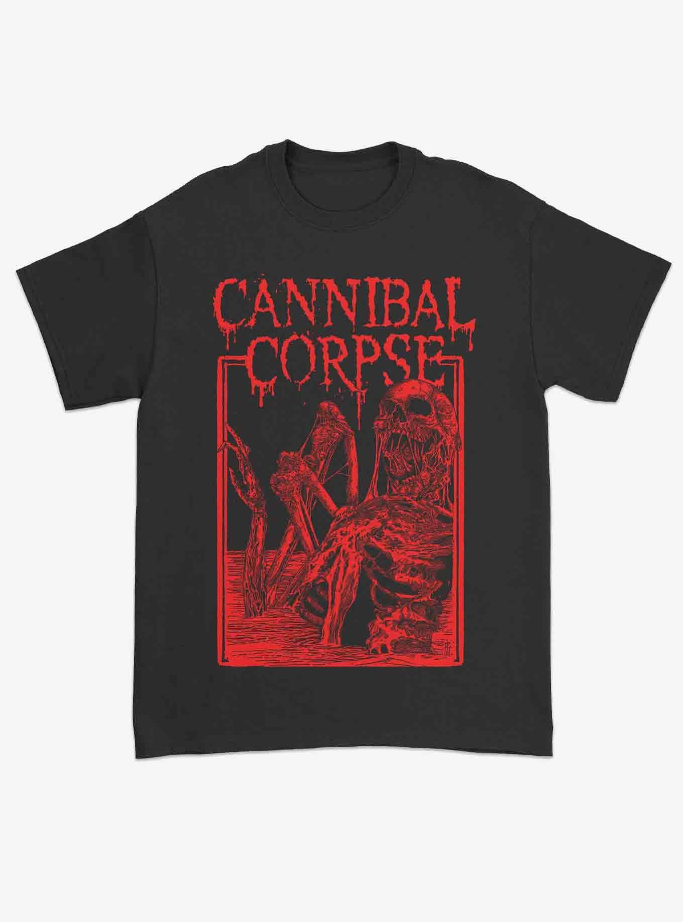 Cannibal Corpse Putrified Skeleton T-Shirt, BLACK, hi-res