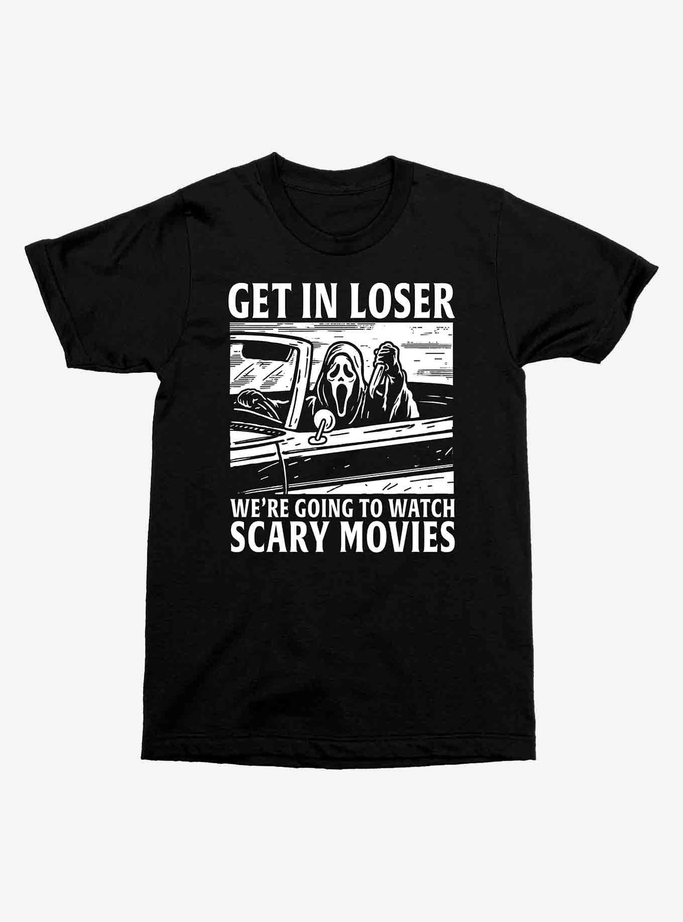 Ghost Face We're Going To Watch Scary Movies T-Shirt, BLACK, hi-res