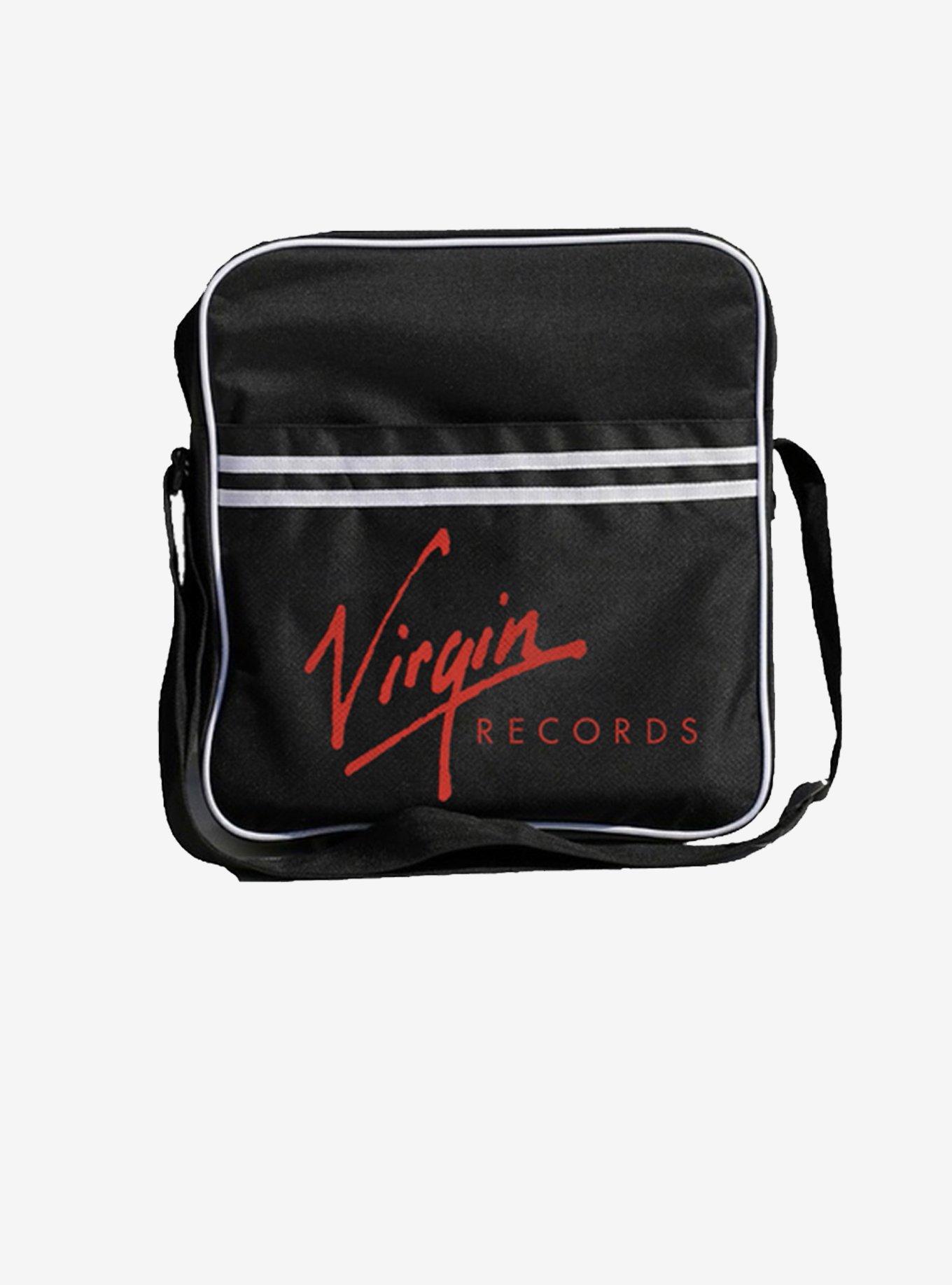 Rocksax Virgin Records Zip Top Vinyl Record Crossbody Messenger Bag, , hi-res