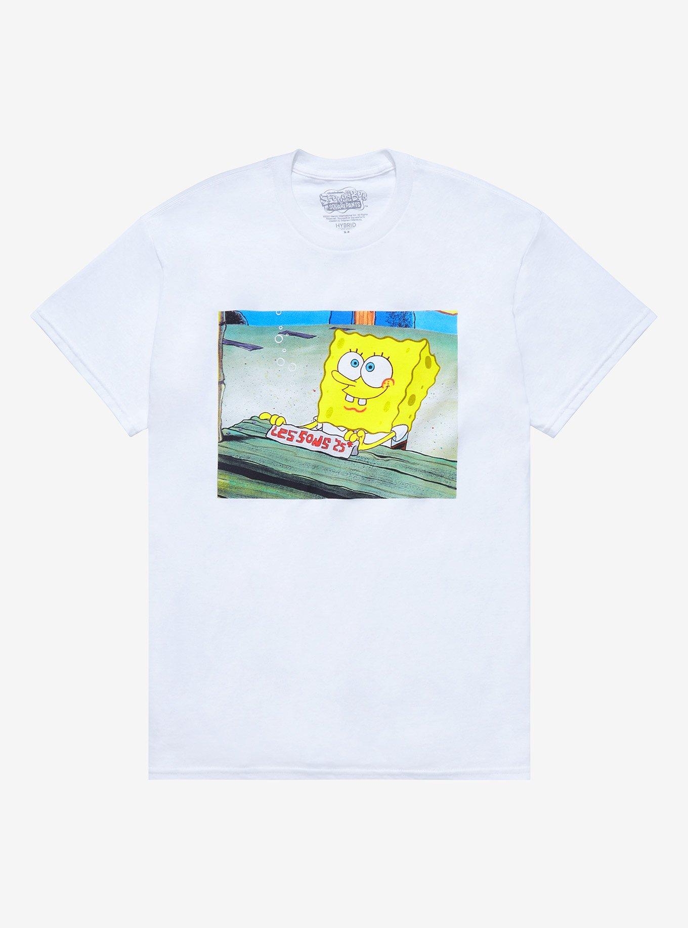 Spongebob SquarePants Men's Baseball Jersey, Sizes S-xl, Size: Large, White