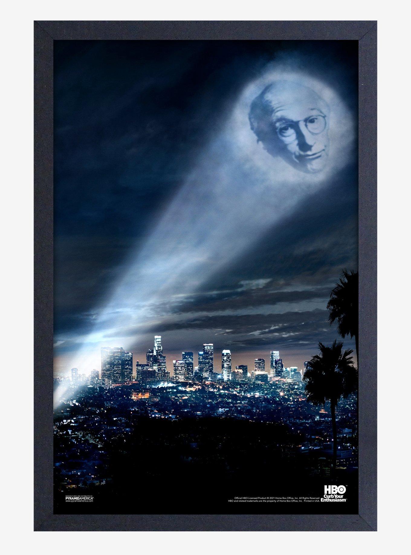 Curb Your Enthusiasm Bat Signal Framed Wood Wall Art, , hi-res