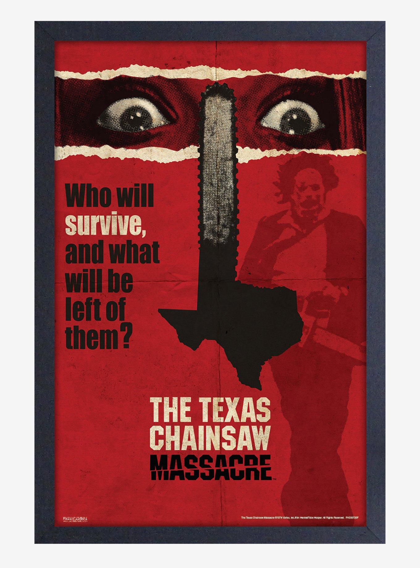 The Texas Chainsaw Massacre Newsprint Framed Wood Wall Art, , hi-res