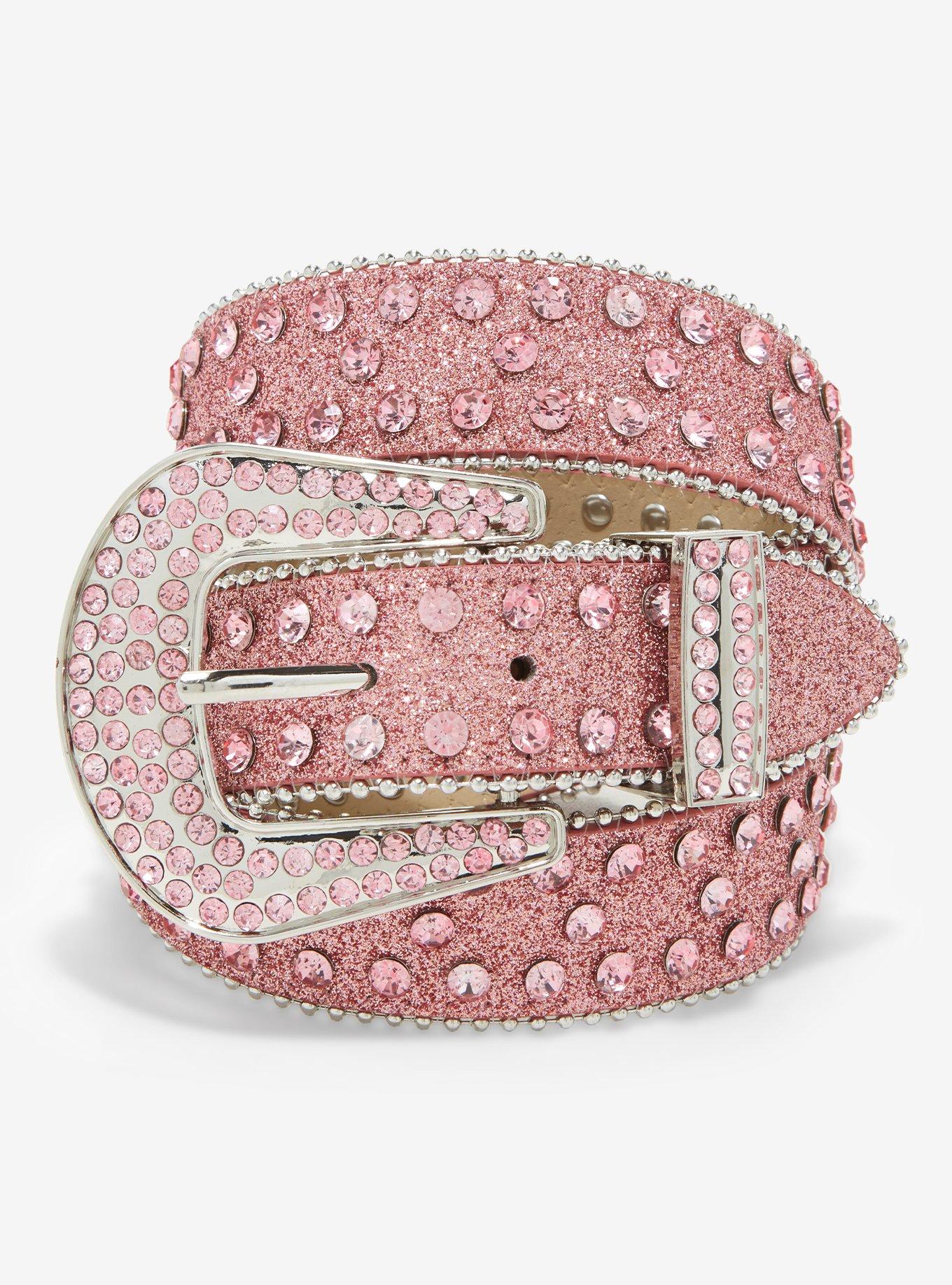 Pink Bling Western Belt