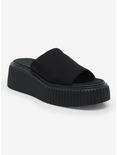 Black Slip-On Platform Sandal, MULTI, hi-res