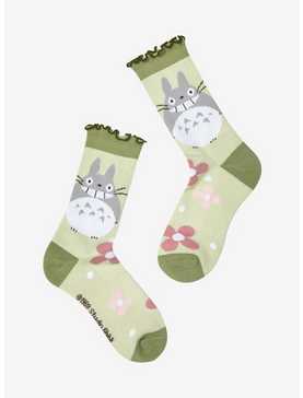 Studio Ghibli My Neighbor Totoro Floral Lettuce Crew Socks, , hi-res