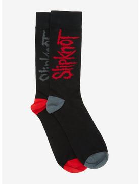Slipknot Logo Mismatched Crew Socks, , hi-res