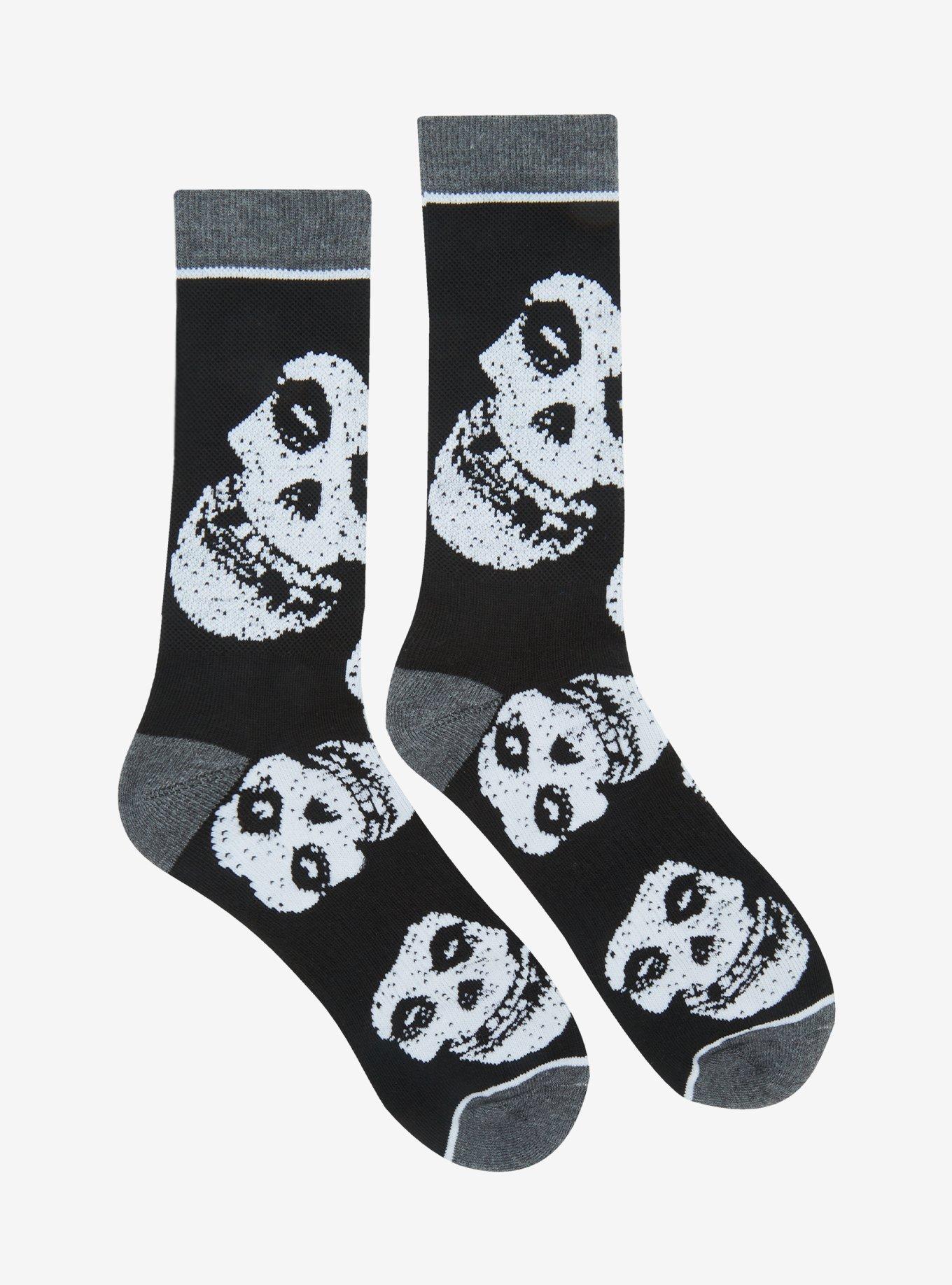 Misfits Fiend Skull Crew Socks, , hi-res