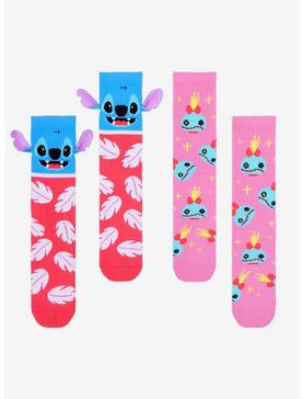 Plus Size Disney Lilo & Stitch Scrump & Stitch Crew Socks 2 Pair, , hi-res