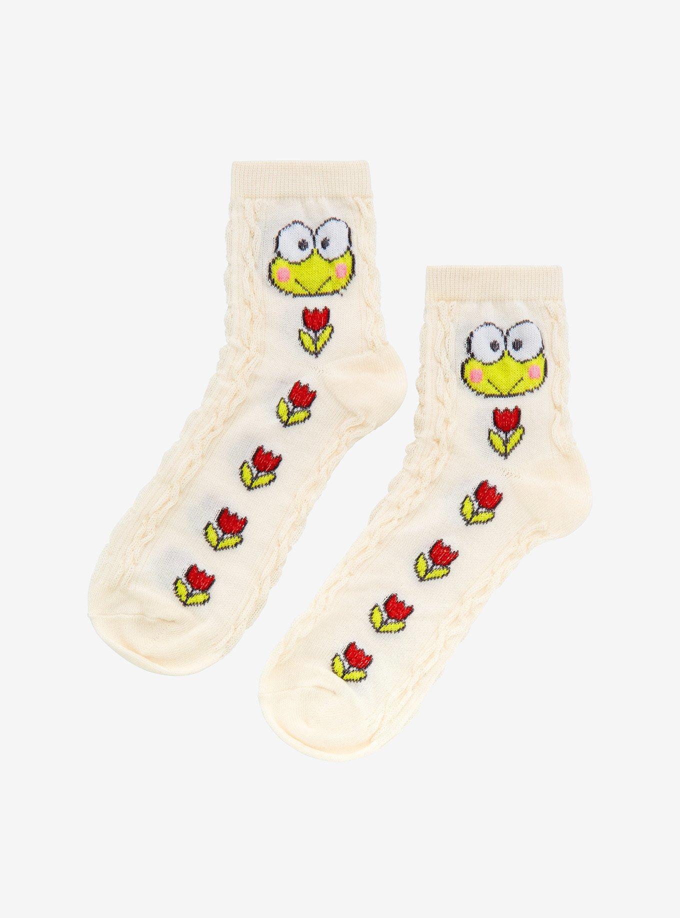 Keroppi Textured Ankle Socks, , hi-res