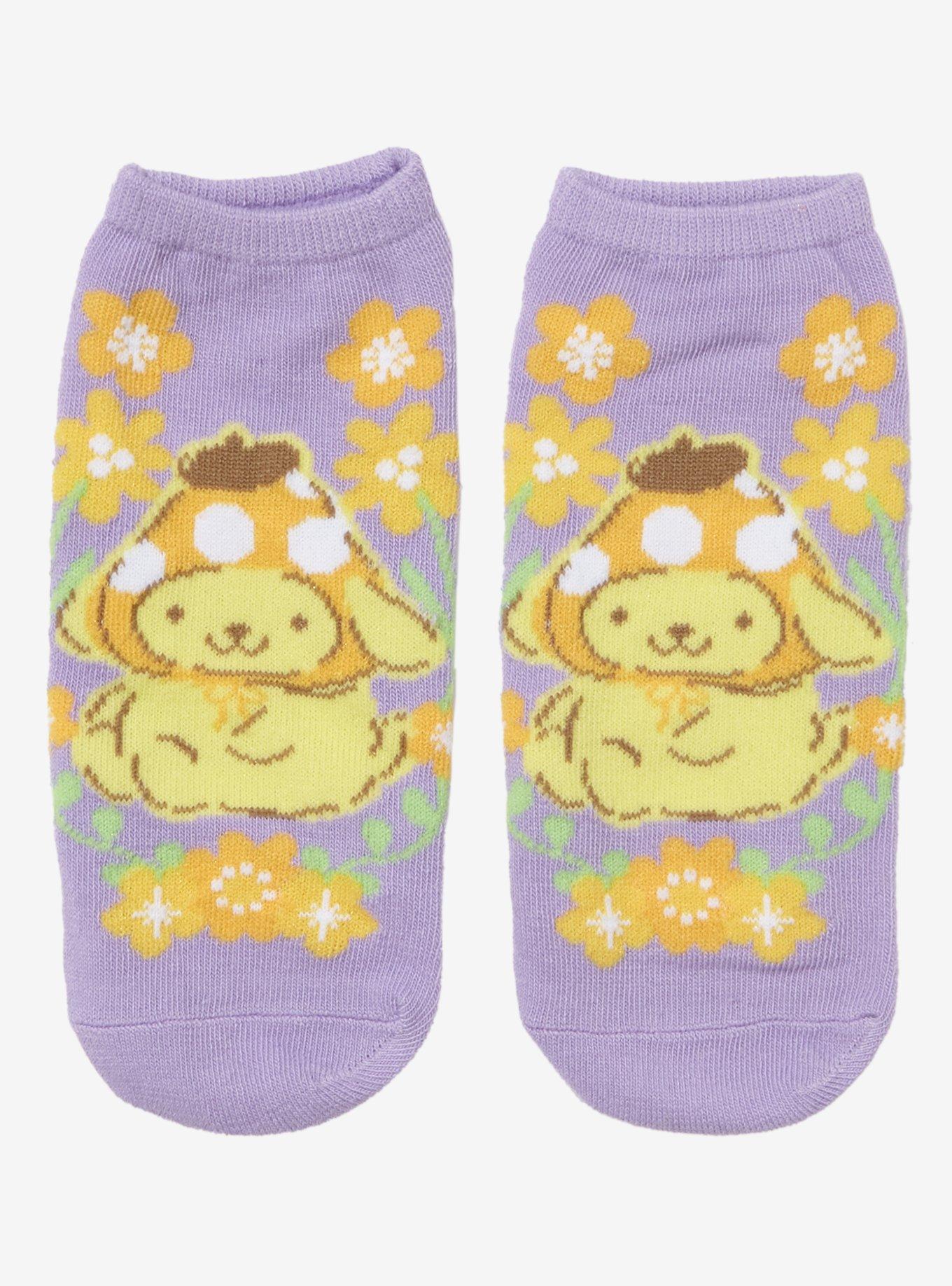 Pompompurin Mushroom No-Show Socks, , hi-res