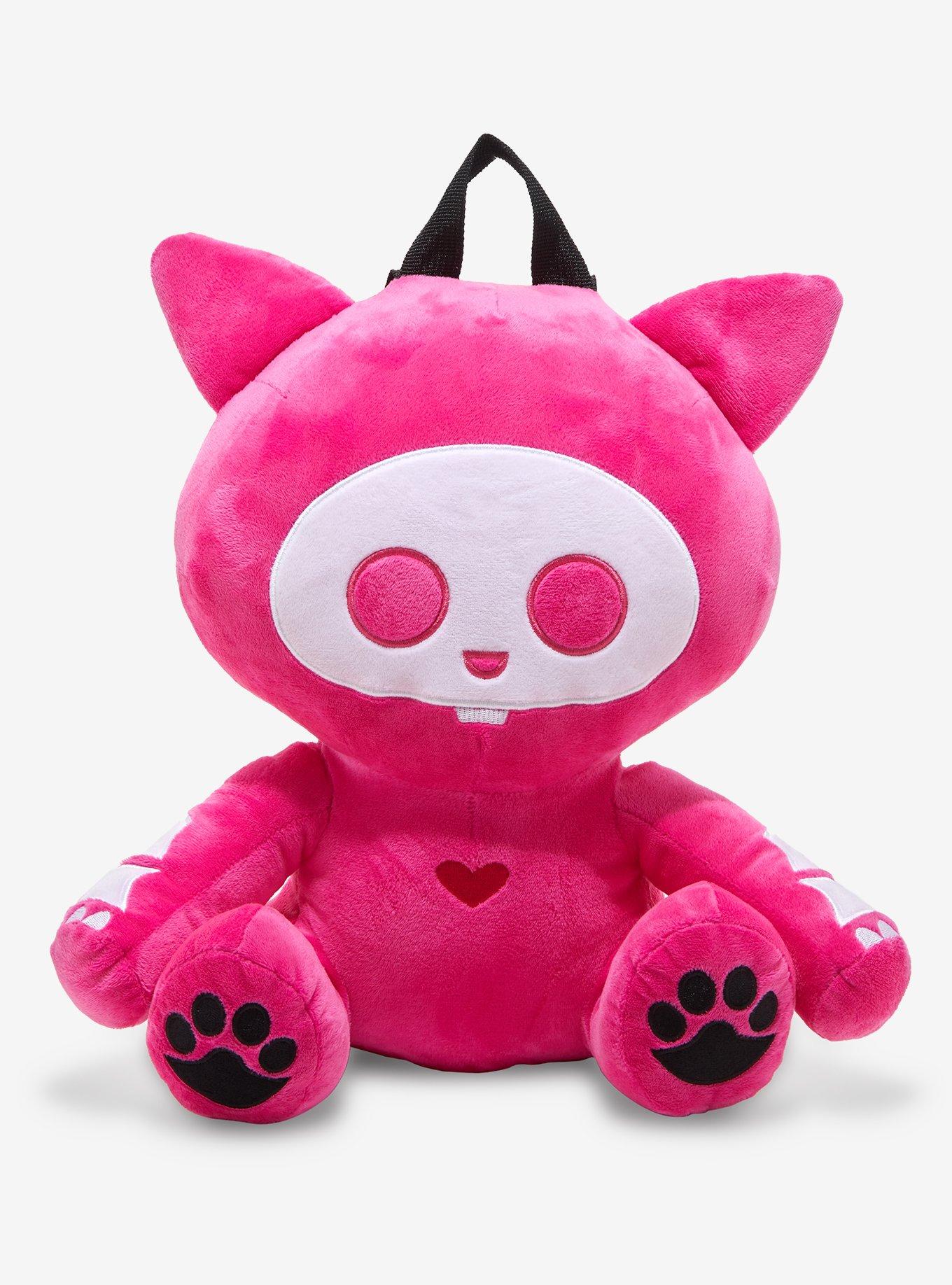 Skelanimals Pink Kit Plush Backpack, , hi-res