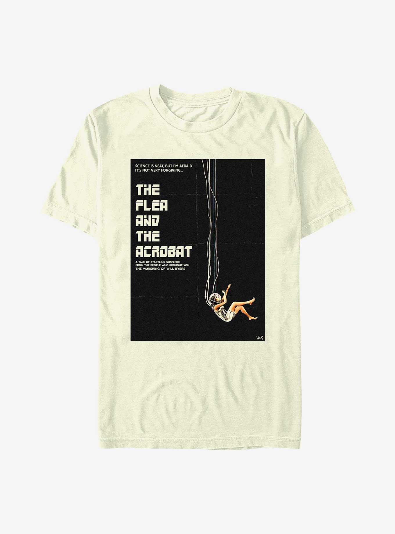 Stranger Things The Flea and the Acrobat Poster T-Shirt, NATURAL, hi-res