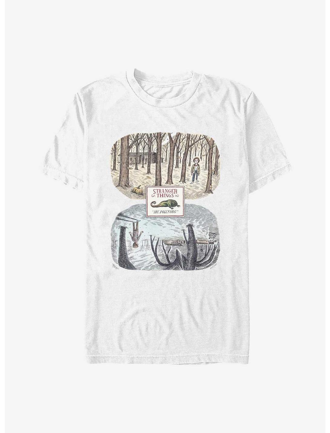 Stranger Things The Pollywog Illustration T-Shirt, WHITE, hi-res