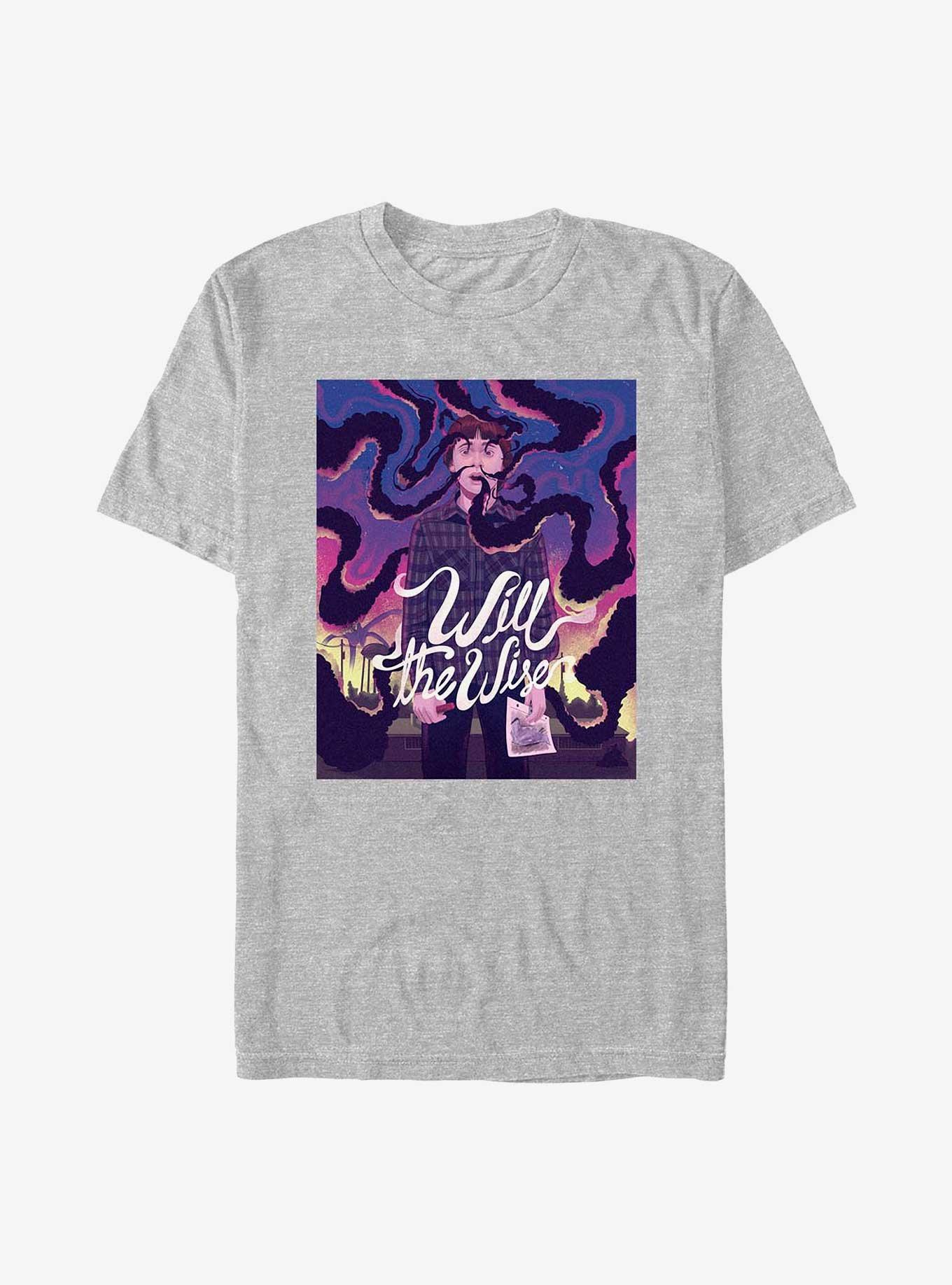 Stranger Things Will The Wise Poster T-Shirt, ATH HTR, hi-res
