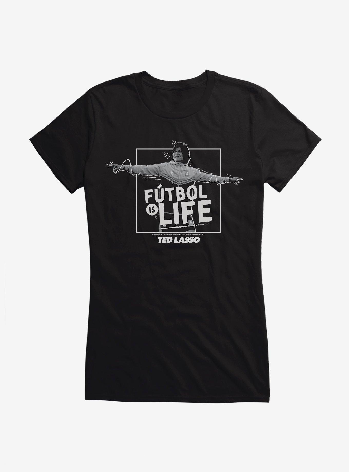 Ted Lasso Futbol Is Life Girls T-Shirt, BLACK, hi-res