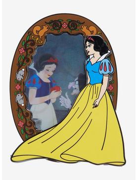 Plus Size Loungefly Disney Snow White And The Seven Dwarfs Mirror Scene Lenticular Enamel Pin, , hi-res