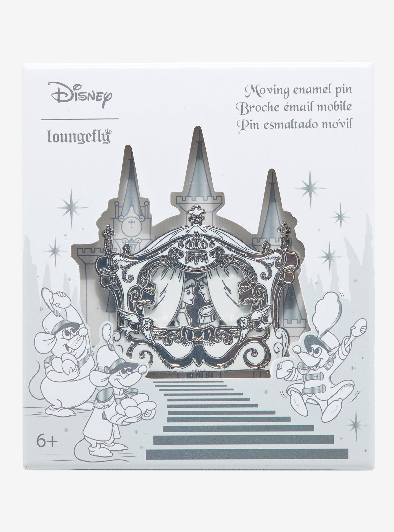 Loungefly Disney Cinderella Carriage Enamel Pin, , hi-res
