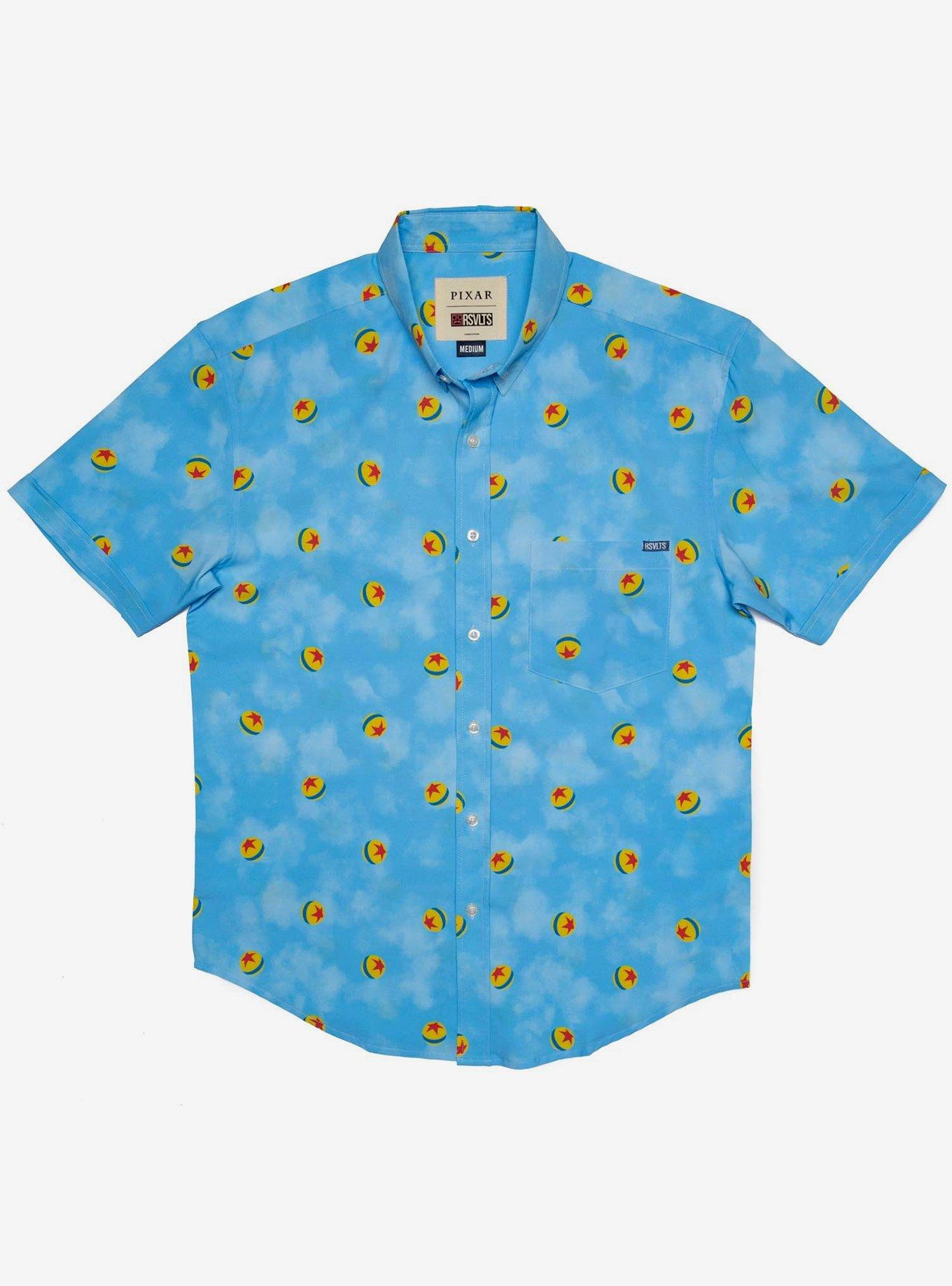 RSVLTS Disney Pixar Ball KUNUFLEX Short Sleeve Shirt, BLUE, hi-res