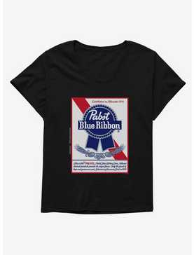 Pabst Blue Ribbon Established 1844 Original Logo Girls T-Shirt Plus Size, , hi-res