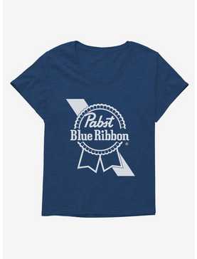 Pabst Blue Ribbon White Ribbon Logo Girls T-Shirt Plus Size, , hi-res