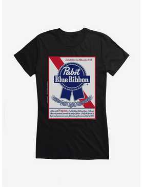 Pabst Blue Ribbon Established 1844 Original Logo Girls T-Shirt, , hi-res