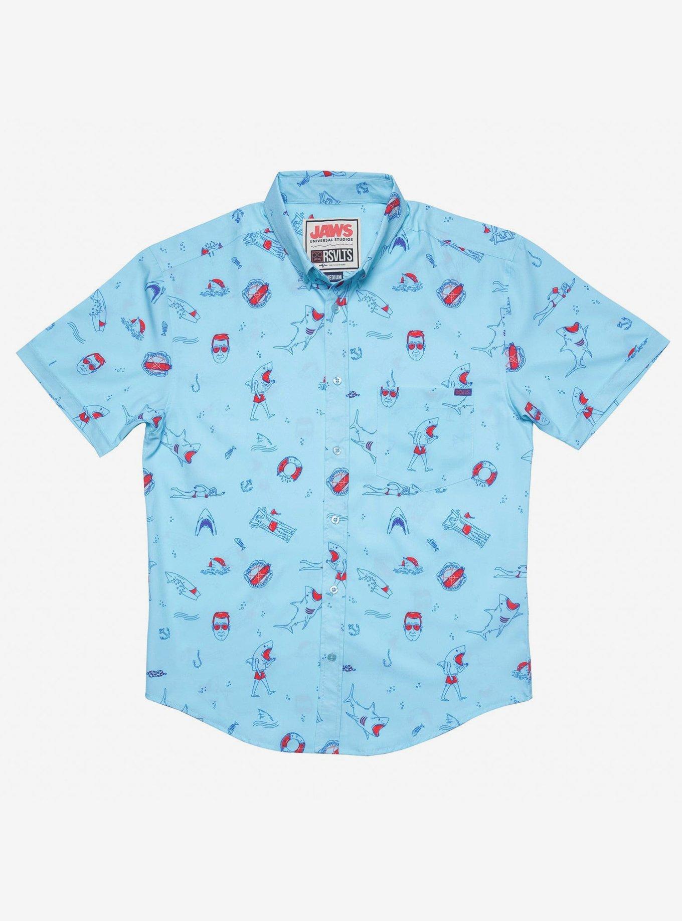 RSVLTS Jaws Amity Island Welcomes You KUNUFLEX Short Sleeve Shirt