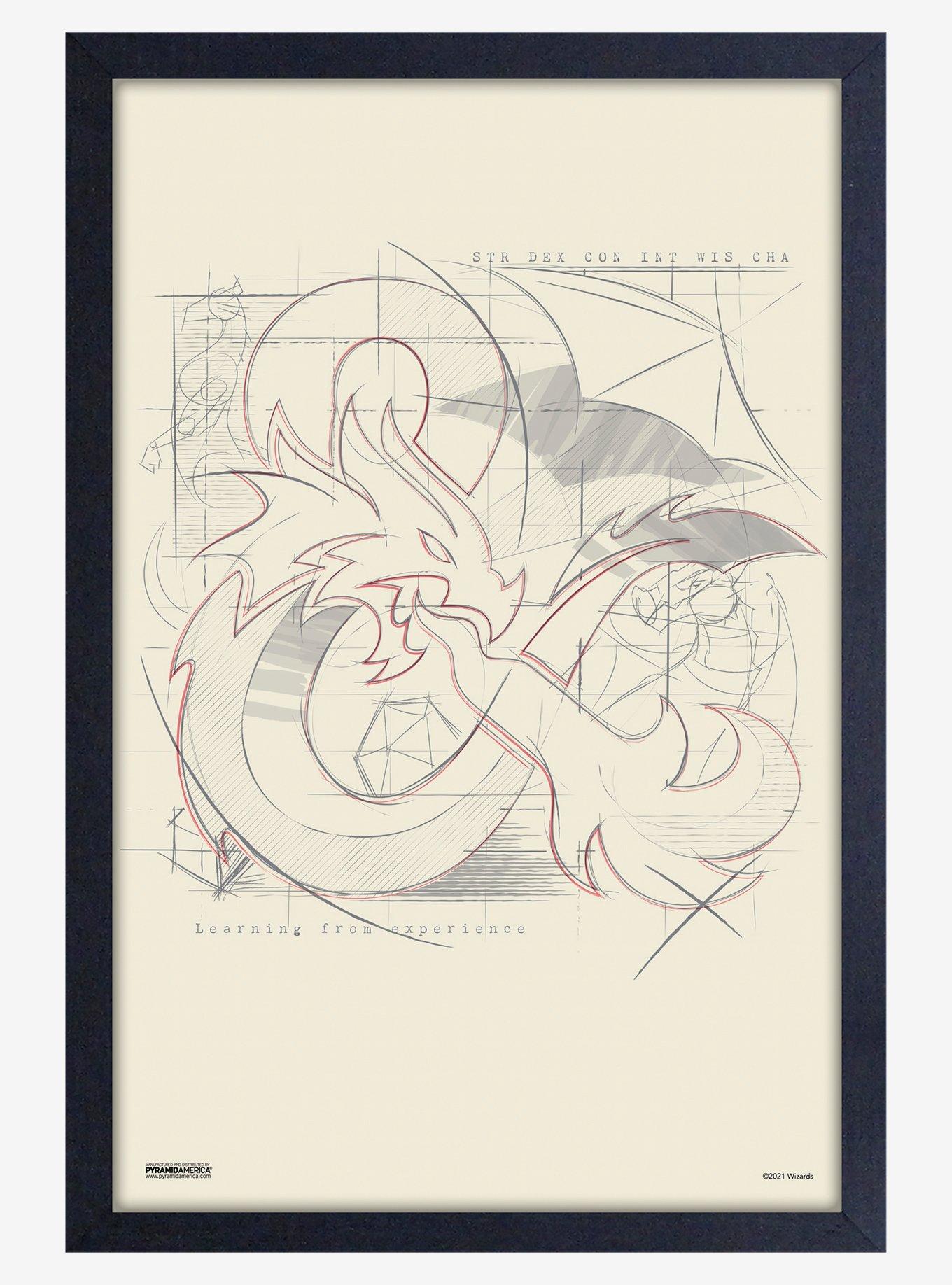 Dungeons & Dragons Amped Up Framed Wood Poster, , hi-res