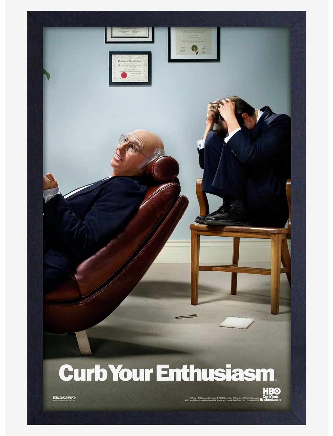 Curb Your Enthusiasm Therapy Framed Wood Poster, , hi-res