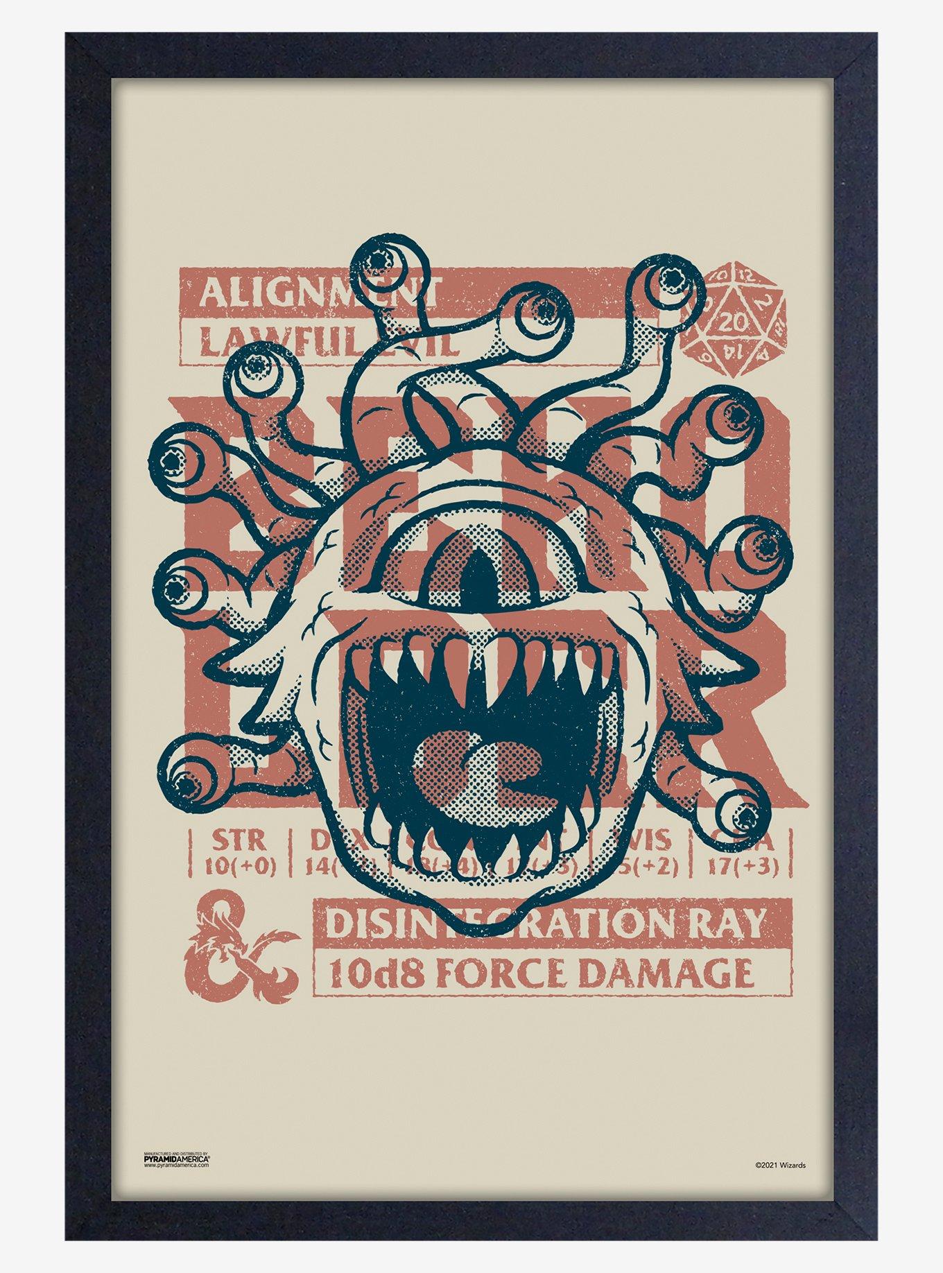 Dungeons & Dragons Lawful Evil Framed Wood Poster, , hi-res