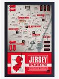The Sopranos Jersey Map Framed Wood Poster, , hi-res