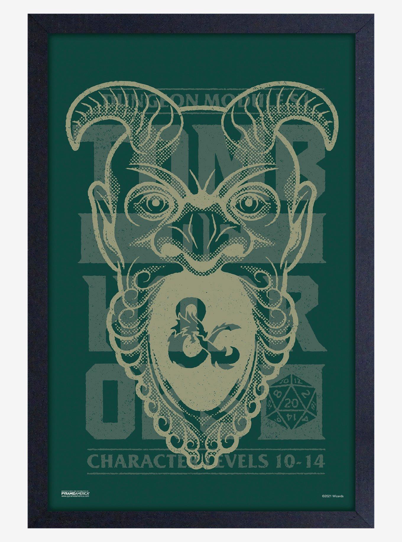 Dungeons & Dragons Levels Framed Wood Poster, , hi-res